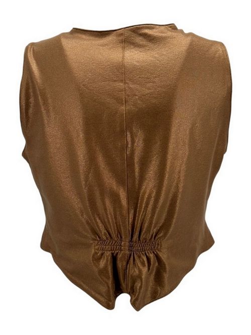 gilet donna in jersey spalmato bronzo Good match | AV0239U19